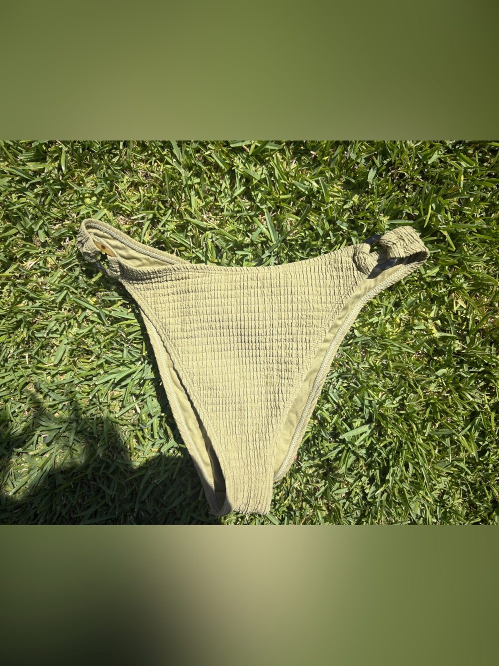 Sage green bikini bottom